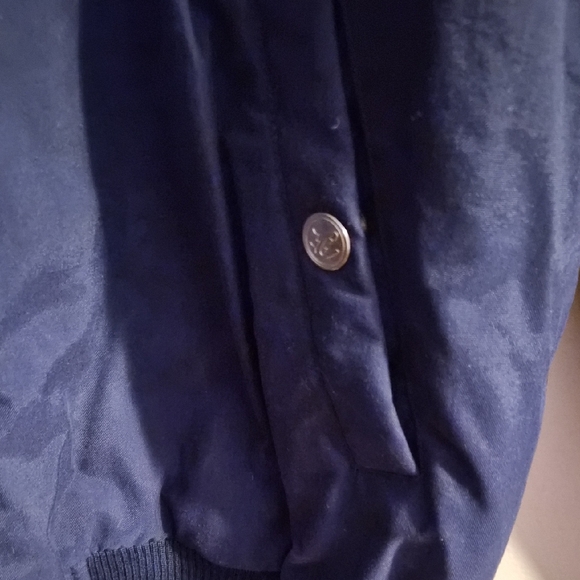 Chase Authentics Jeff Gordon Navy Bomber Jacket with Patches - Picture 6 of 8